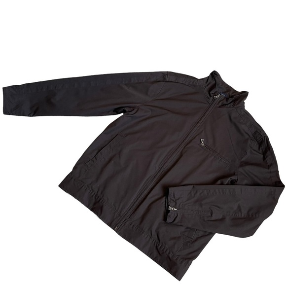 Vintage Gap Men’s Brown Jacket Size M Full Zip Lined Zip Cuffs Classic Neutral - Picture 1 of 9